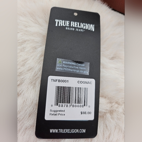 True Religion Brand‎ Jeans mini flap crossbody bag brown faux leather - Picture 12 of 15